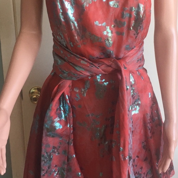 🌹PRISTINE VINTAGE SPANISH SILK DRESS EMBOSSMENTS - Picture 7 of 7